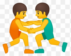 People Wrestling Emoji,Wrestling Emoji