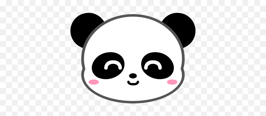 Cute Panda Happy Emoji Icon Of Flat - Cute Panda Emoji,Cute Baby Emoticons