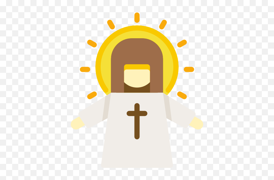 Easter Marketing System Symbol Yellow - Jesus Flaticon Emoji,Cross Emoticon Code