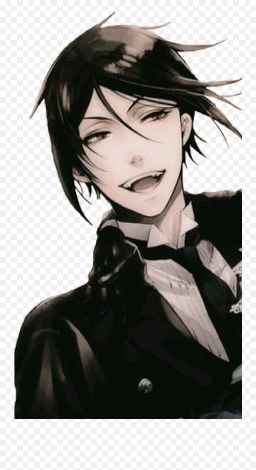 Download Hd - Fan Art Black Butler Sebastian Emoji,Sebastian Emoticons Black Butler