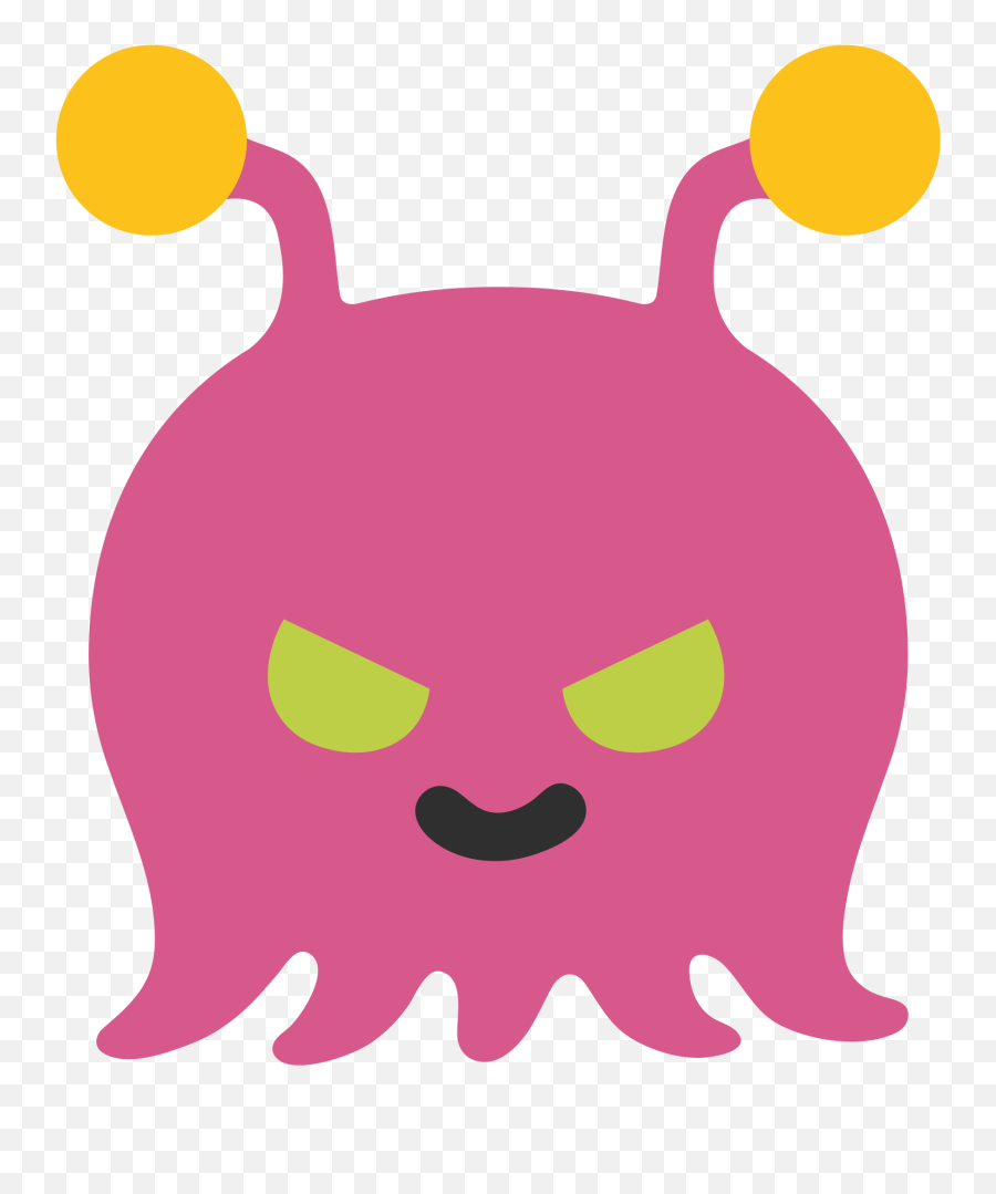 Emoji U1f47e - Monster Emoji,Alien Monster Emoji