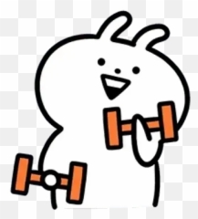 Crazy Rabbit Whatsapp Stickers - Stickers Cloud Carzy Rabbit Sticker Gif Emoji,Rabbit Emoticons Gif