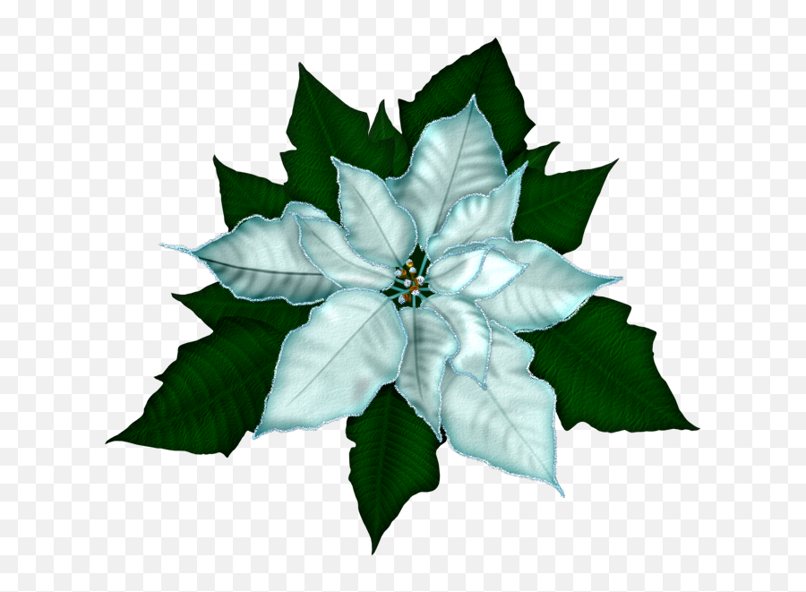 Digi Scrap - Blue Christmas Flowers Clipart Emoji,Sprash Emoji Vector