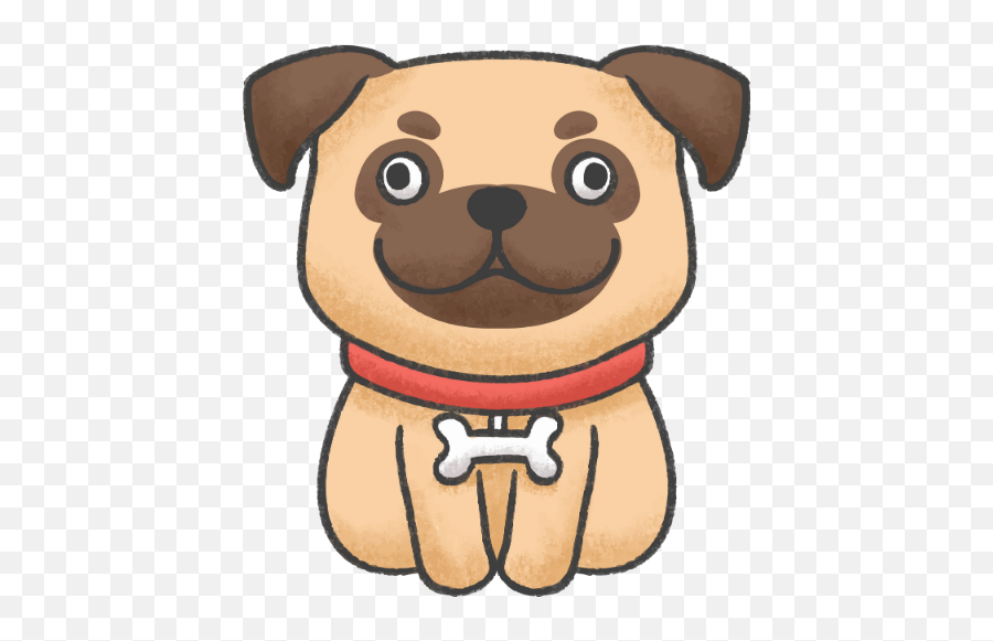 Pug Token - Cute Pug Cartoon Emoji,100% Meme Emojis