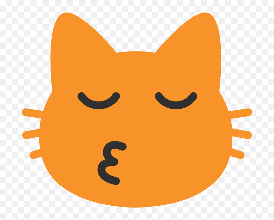 Emoji U1f63d - Android Cat Emoji Png,Kissing Emoji Cloased Eyes