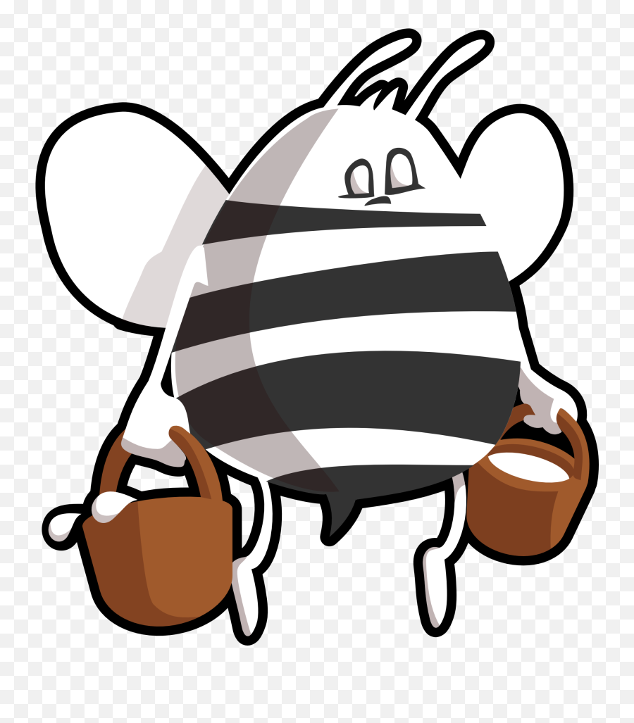Black And White Cartoon Bee Clipart Free Image Download - Bee Fun Emoji,Emoticon Clipart Free Black And White