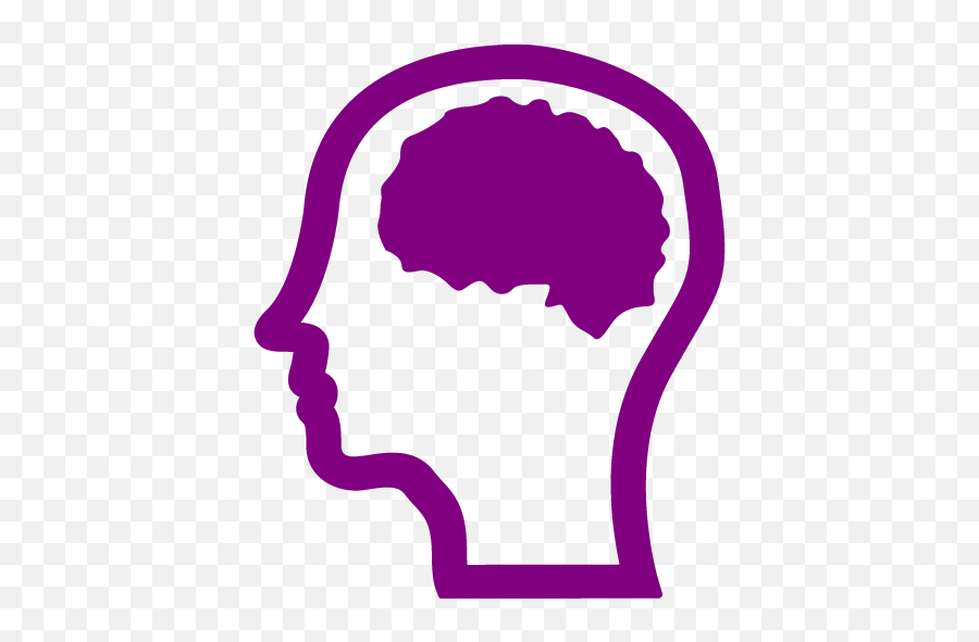 Purple Brain 3 Icon - Free Purple Brain Icons Brain Icon Grey Png Emoji,Brain Emoji