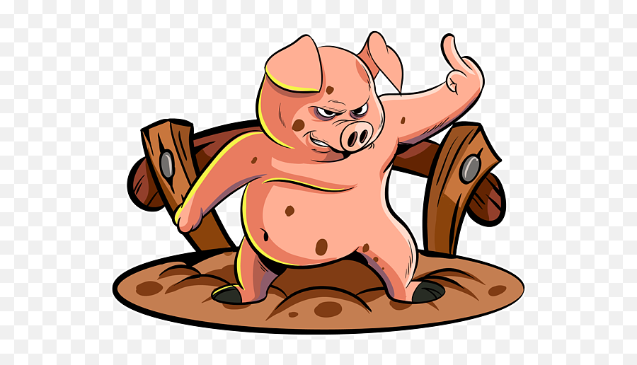Angry Pig Fuck You Farmer Fleece Blanket For Sale By Mister Tee Emoji,Rosa Pig Emojis