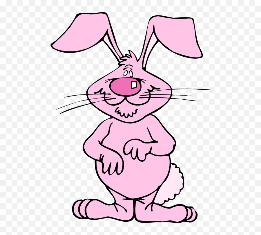 Free Pink Rabbit Cliparts Download Free Clip Art Free Clip - Rabbit Pink Cartoon Png Emoji,Rabbit Emotions