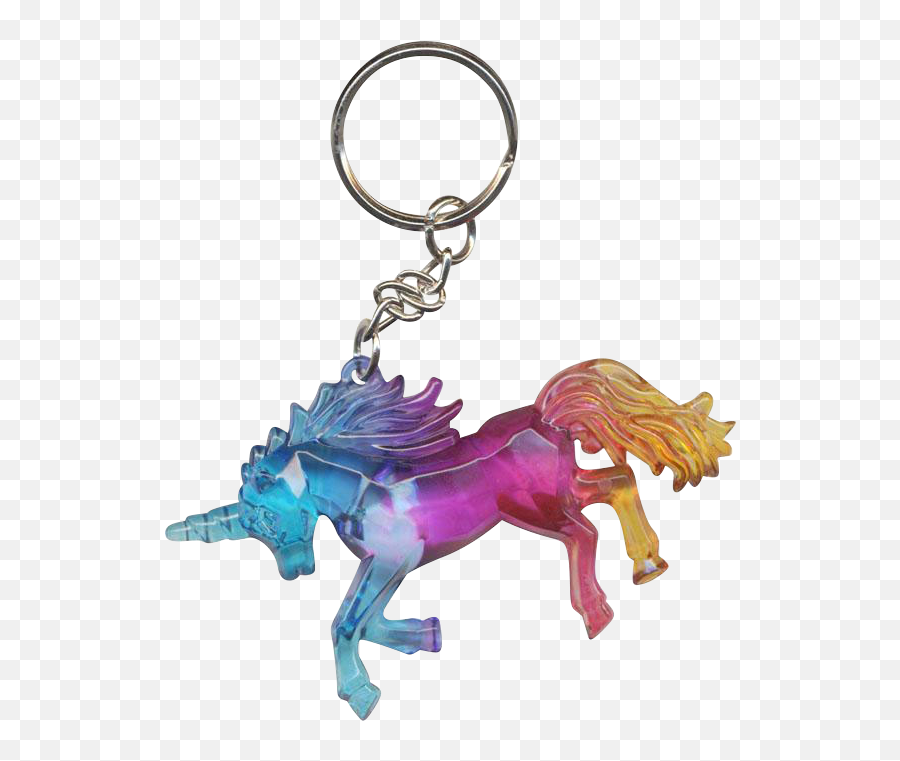 Jewel Unicorn Key Ring - Unicorn Emoji,Emoji Keyring