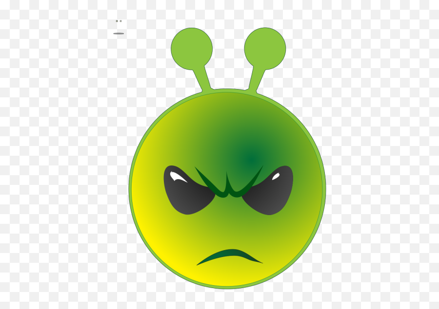 Smiley Green Alien Unhappy Png Svg Clip Art For Web Emoji,Danger Emoji
