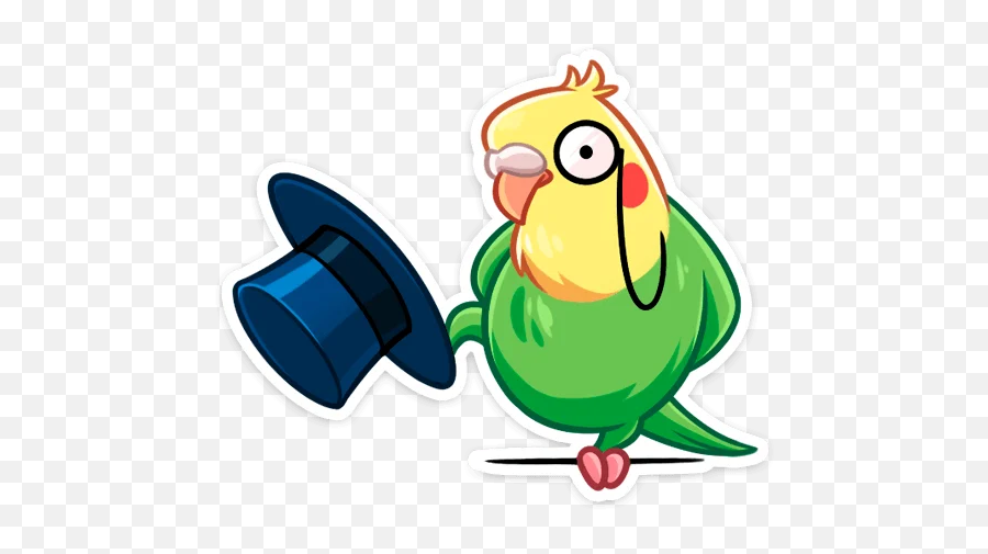 Telegram Stickers Emoji,Parrot Smiley Or Emoji Free Emoji PNG Images