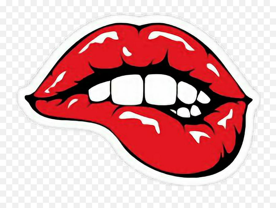 Lip Bite Clip Art Png Download Transparent Png - Full Size Emoji,Bitng Lip Emoji