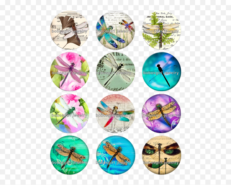 Mixed Set High Quality Bird Butterfly Dragonfly Ladybug Frog 18mm Glass Snap Button Charms Diy Bracelet Bp015 - Decorative Emoji,Dragonfly Emoji