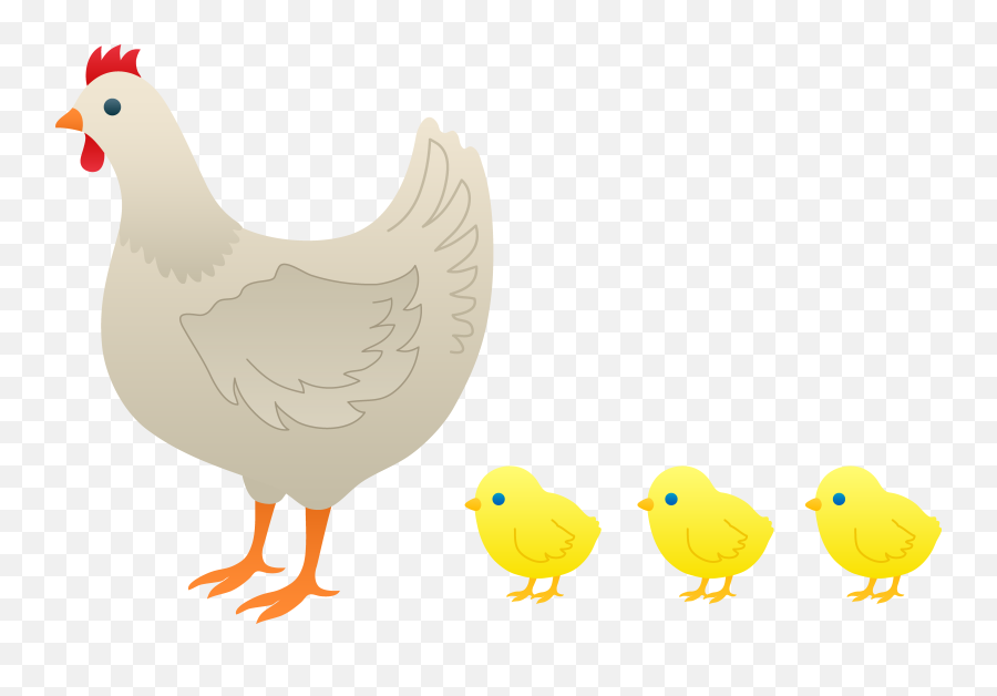Chickens Clipart Chick Chickens Chick - Chicken And Baby Chicks Clipart Emoji,Baby Chicken Emoji