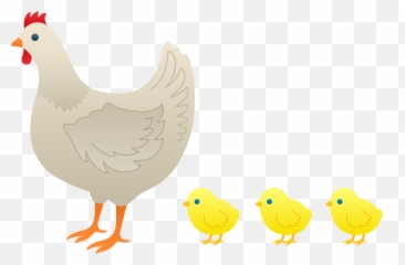 Chickens Clipart Chick Chickens Chick - Chicken And Baby Chicks Clipart Emoji,Baby Chicken Emoji