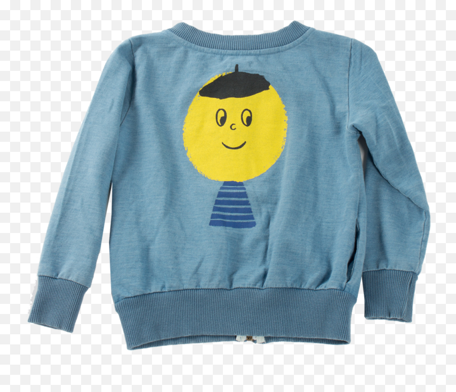 Bobo Choses Zip Sweatshirt Artist - Orange Mayonnaise Long Sleeve Emoji,Zipper Emoticon