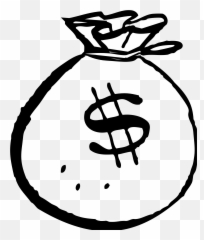 Free Money Bag Black And White Download Free Clip Art Free - Transparent Money Bag Cartoon Emoji,Moneybag Emoji