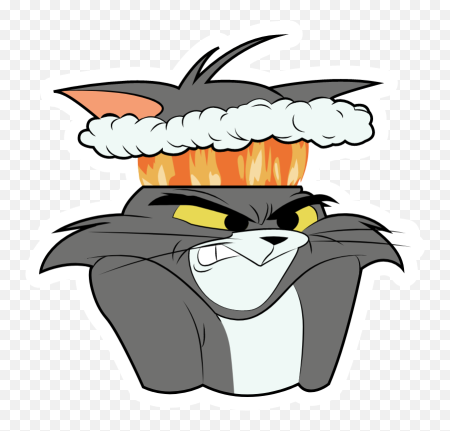 Tom And Jerry Angry Tom Sticker Tom And Jerry Tom And - Tom And Jerry Angry Emoji,Pepsi Emotions