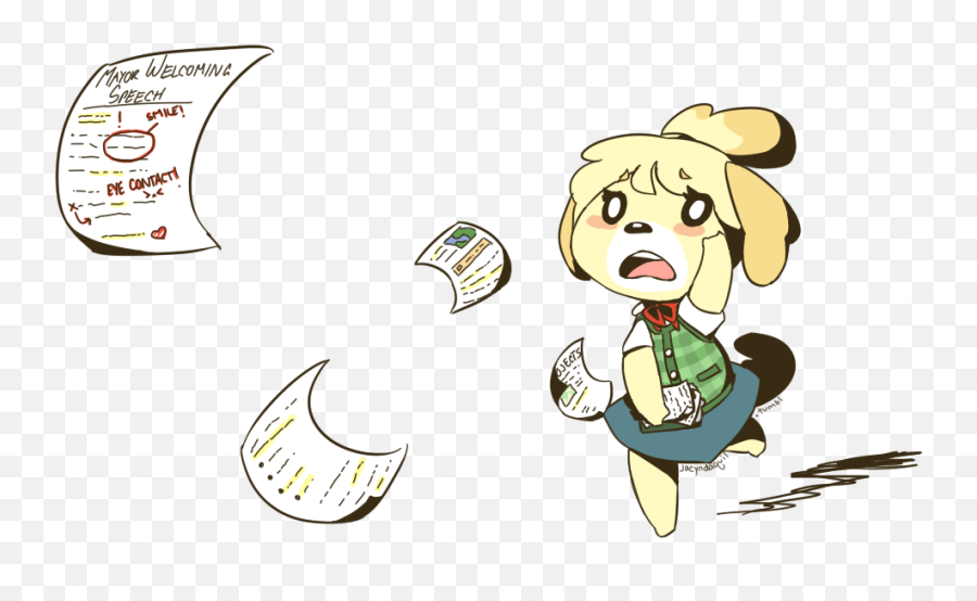 Image - Animal Crossing Isabelle Animeted Gif Emoji,Animal Crossing New Leaf Emotions