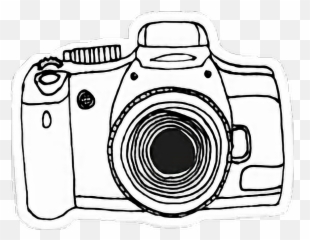 Camera Tumblr Camera Sticker - Camera Black And White Sticker Emoji,Emoji Camera Stickers