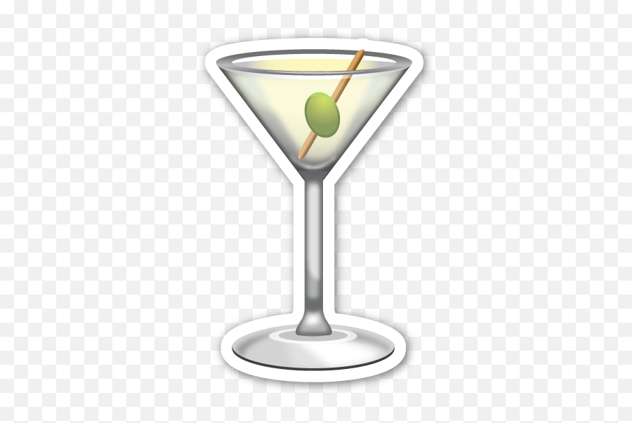 Emojis De Whatsapp Bebidas Png Image - Martini Emoji,Magnifying Glass Emoji