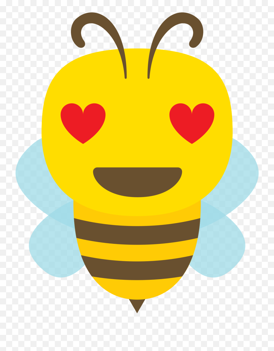 Free Emoji Bee Cartoon Love Png With - Bee Cry,Emojis De Amor