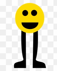Smiley With Legs - Happy Emoji,Legs Emoji