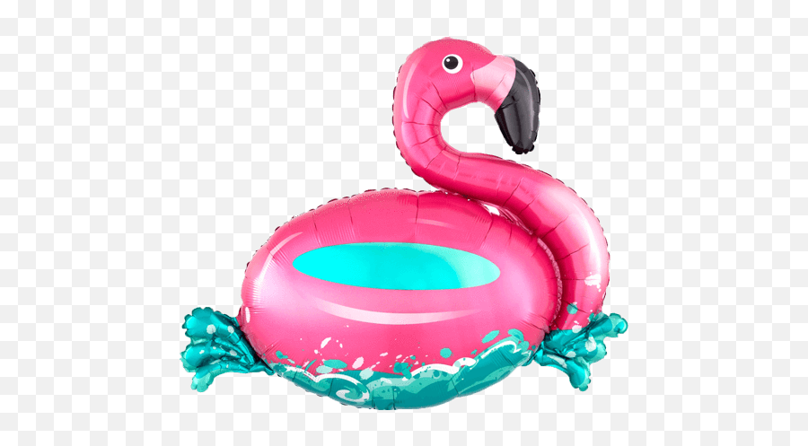 Download Hd 30 Floating Flamingo Balloon - Flamingo Balloon Flamingo Beach Balloon Emoji,Flamingo Emoji