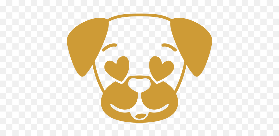 Dog Enamoured Head Muzzle Flat - Snout Emoji,Dog With Flat Face Emotion