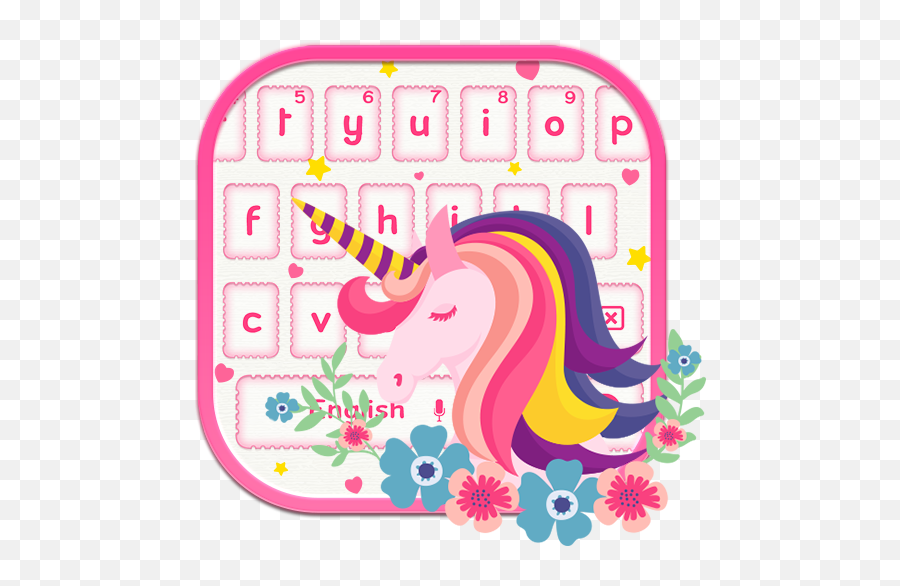 Pink Unicorn Keyboard Theme - Notebook Emoji,Google Play Unicorn Emoji