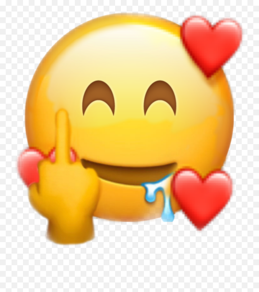 Emoji Mixedemotions Fucklove Sticker - Happy,Mixed Emotions Meme