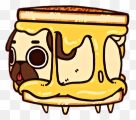 Grilledcheese Haelilulu - Pug Kawaii Clipart Full Size Language Emoji,Puglie Pug Emojis