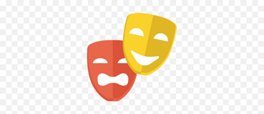 Dealing With Big Feelings - Theater Mask Flat Icon Emoji,List Of Happy Emotions