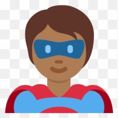 Superhero Emoji Clipart - Superhero Emoji,Twitter Superhero Emojis