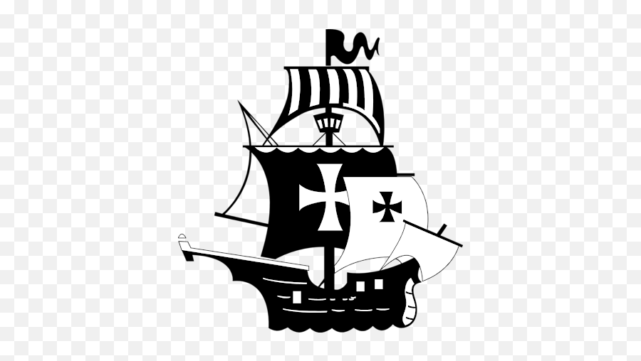 Pirate Ship Clipart Black And White Free - Clipartix Pirate Ship Clipart Black And White Emoji,Pirate Emojis