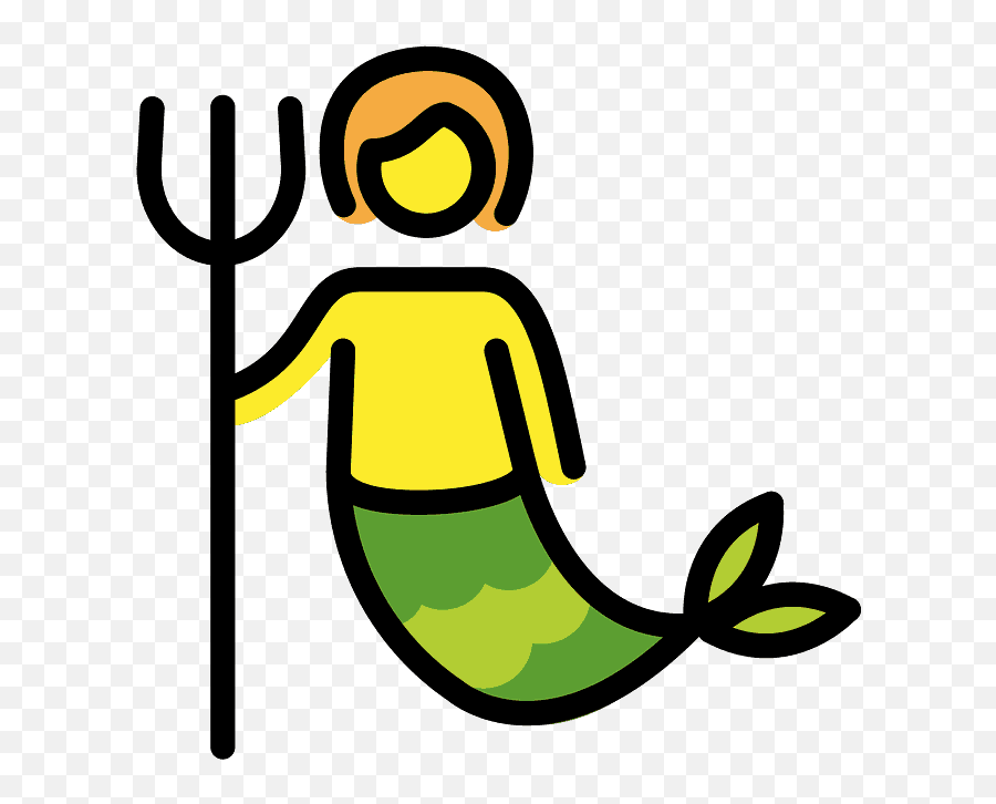 Merperson Emoji - Mermaid,Mergirl Showing Off Face Emoji