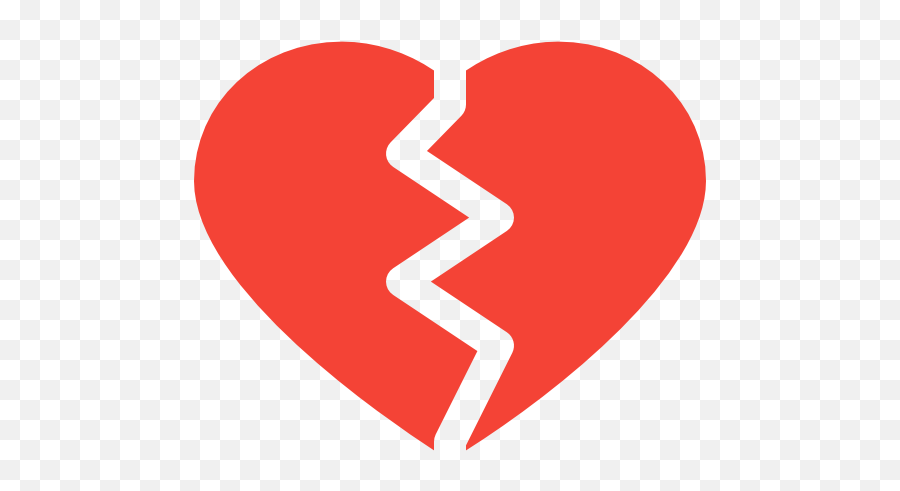 Coração Partido - Ícones De Formas Grátis Transparent Broken Heart Vector Emoji,Coraçao Partido Emoticon