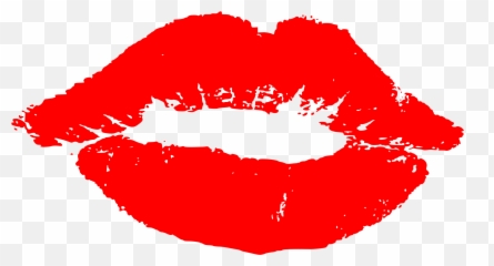 Red Lipstick Kiss Silhouette Free Svg - Lips Emoji,Red Lips Emoji