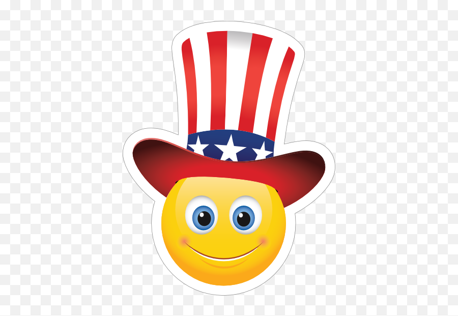 Cute Patriot Emoji Sticker - Happy,Louisiana Flag Emoji