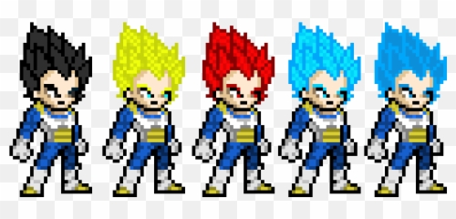Pixel Art Gallery Emoji,Super Saiyan Vegeta Emoticons