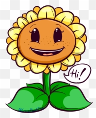 Cute Pvz Sunflower Transparent Cartoon - Jingfm Emoji,Pvz Emojis