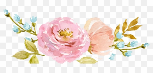 Watercolor Flowers Png No Background Png Mart Emoji,Emoticons Spring Flowers