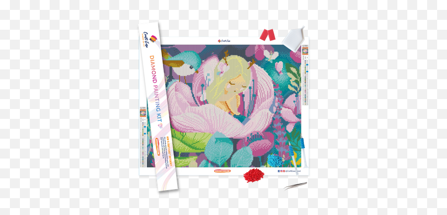 Petal Fairy Diamond Painting Kit - Poucetteu2013 Craftease Emoji,