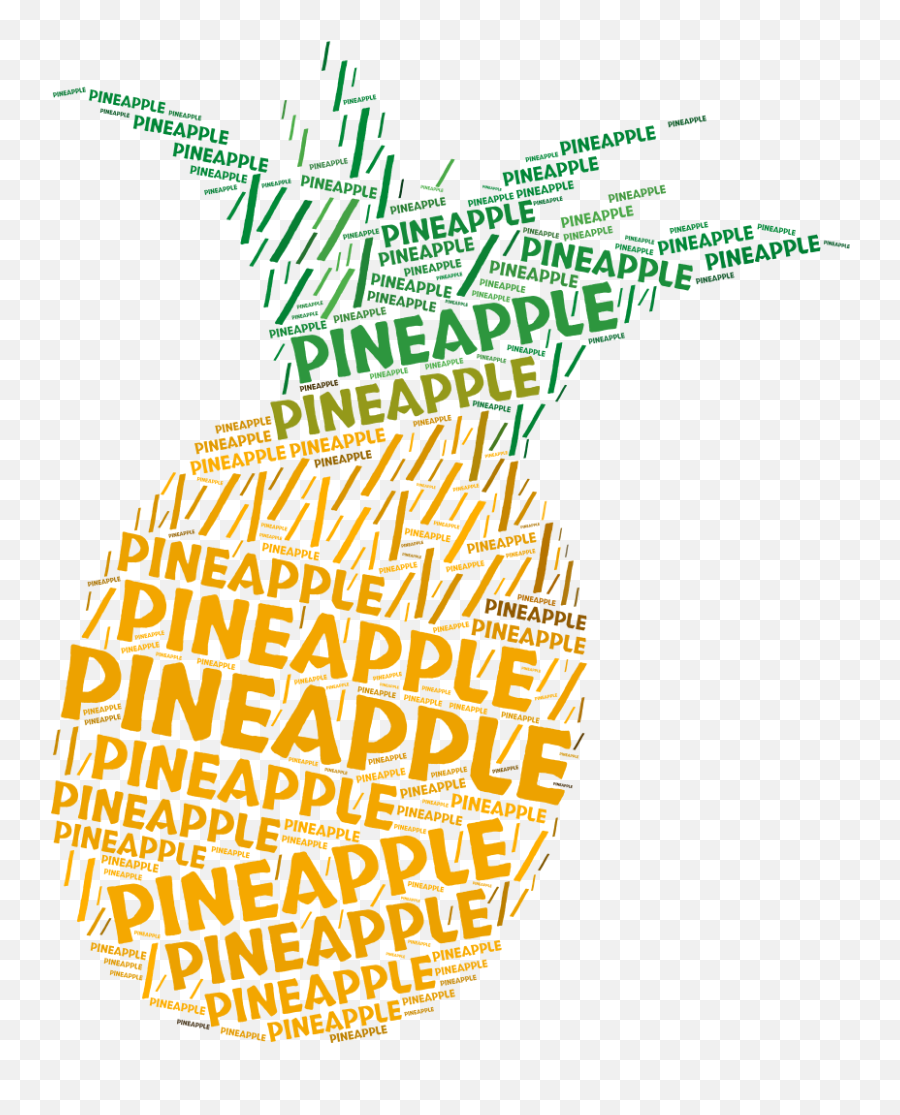 Pineapple - Wordartcom Emoji,Pics Of Pineapple Emojis