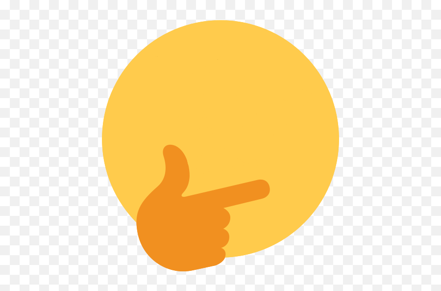Thinking Emoji Sticker By Rock - Sign Language,Rock Emoji
