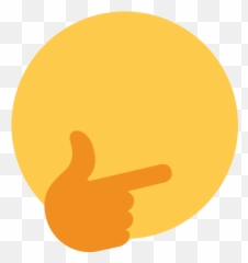 Thinking Emoji Sticker By Rock - Sign Language,Rock Emoji