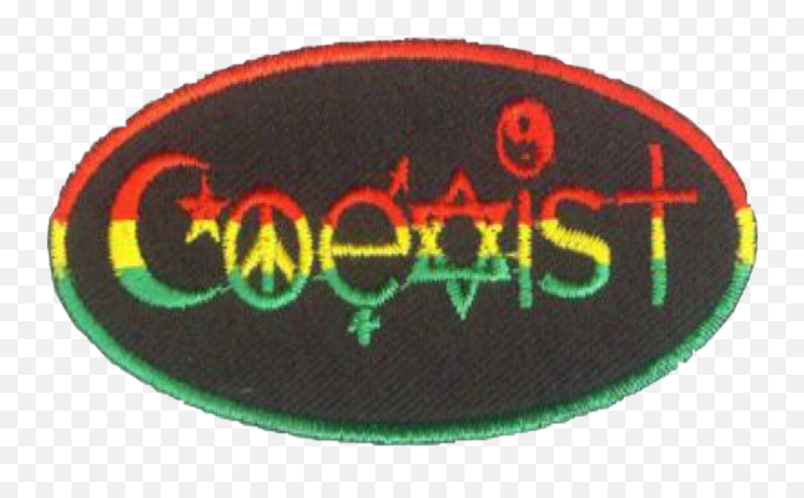 Coexist Rasta Rastafari Sticker - Dot Emoji,Coexist Emoji