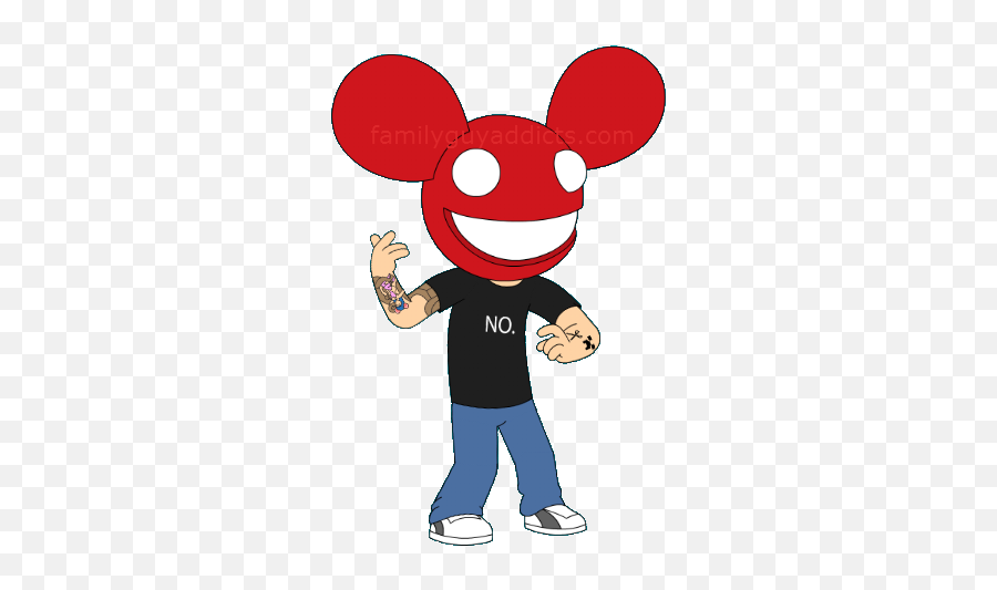 Deadmouse Costume - Deadmau5 Family Guy Emoji,Twinning Emoji Costume