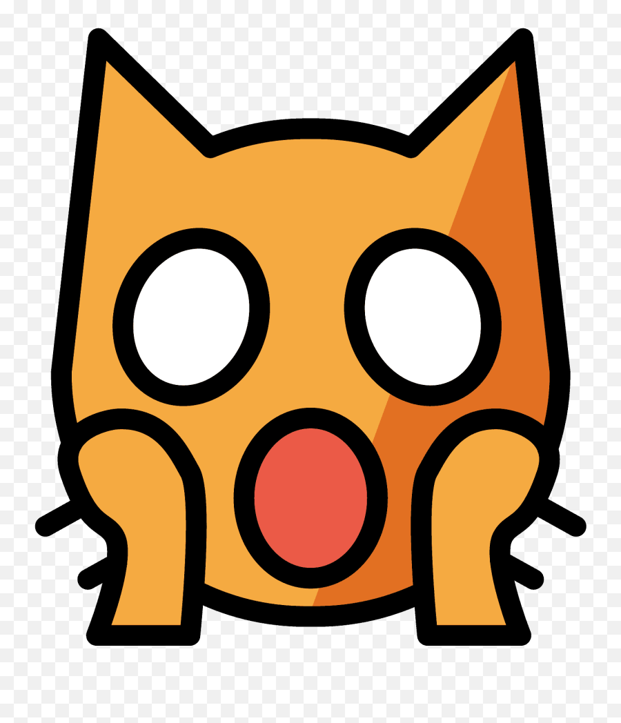 Weary Cat Emoji Clipart - Cat Openmoji,:weary: Emoji